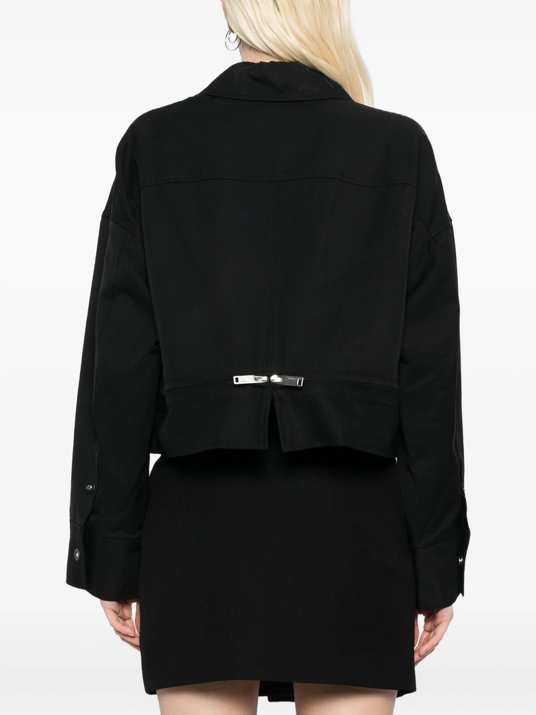 Double Zip Cropped Utility Jacket - 4