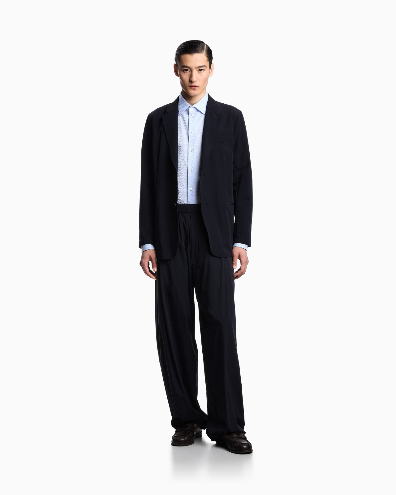 SEERSUCKER-EFFECT COTTON SHIRT - 2