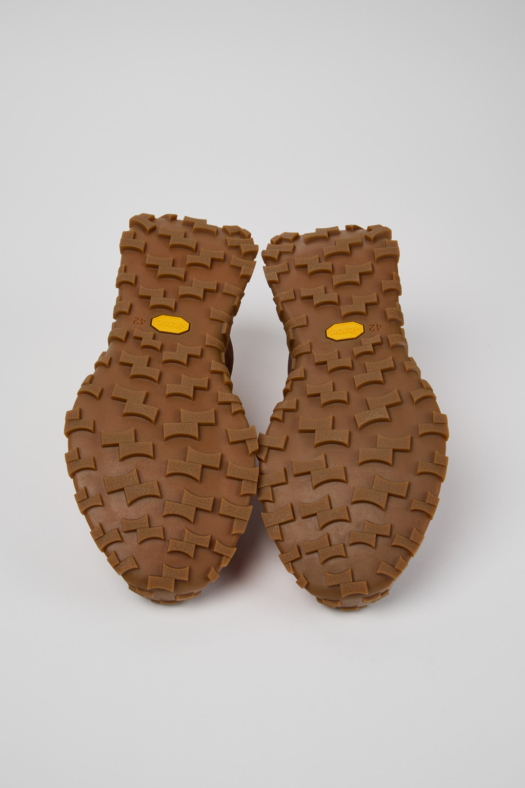 Brown Textile and Nubuk Sneakers for Men. - 6