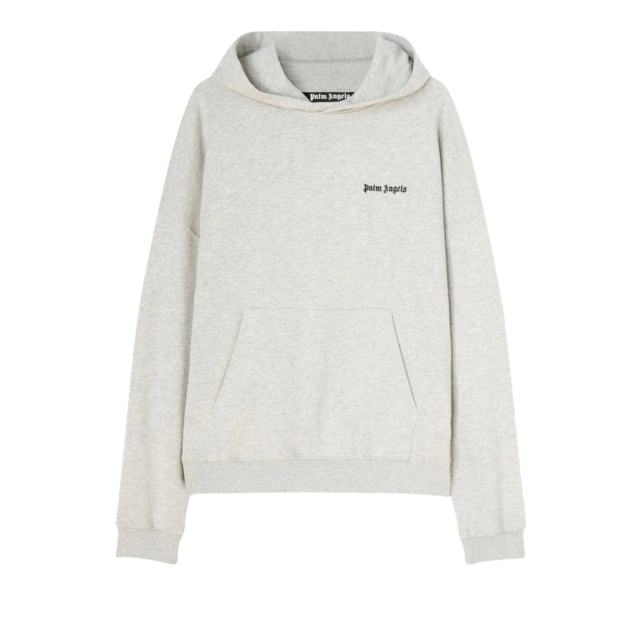 Palm Angels Embroidered Logo Hoodie 'Melange Grey' - 1