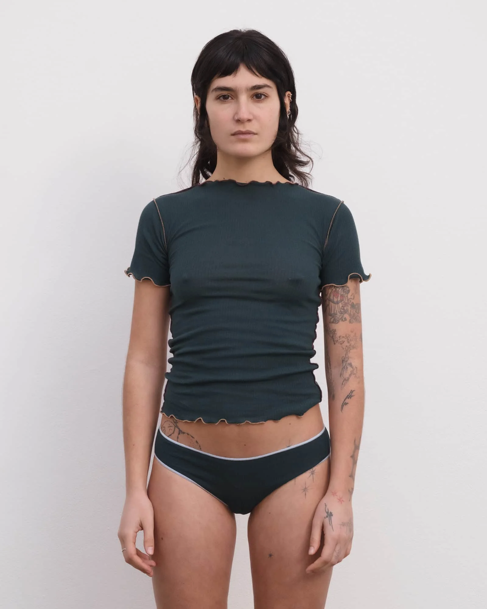 Vein Tee Shirt - Organic Cotton Rib - 1