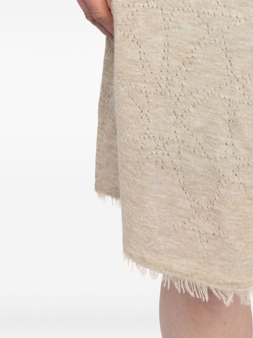 pointelle-star cardigan - 5