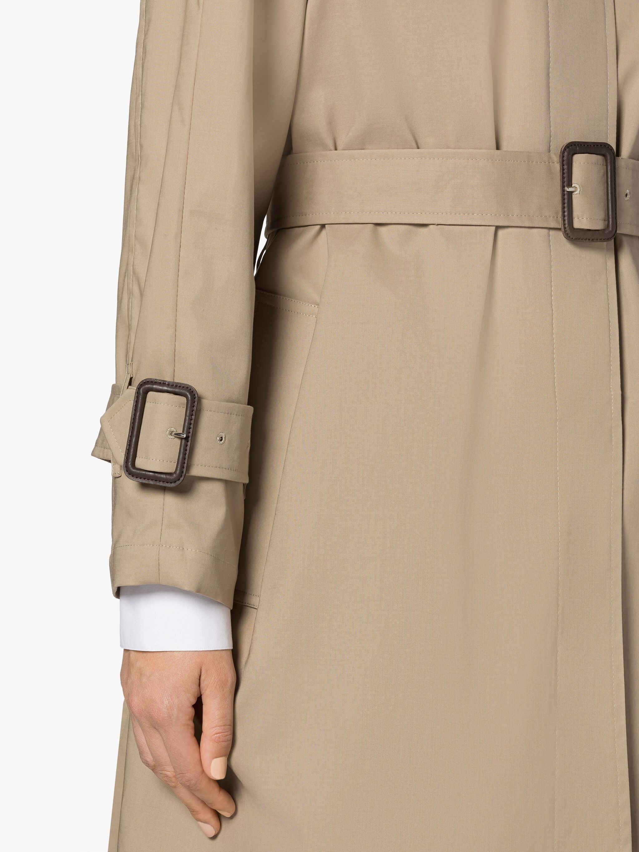 MAILI FAWN RAINTEC COTTON OVERCOAT - 5
