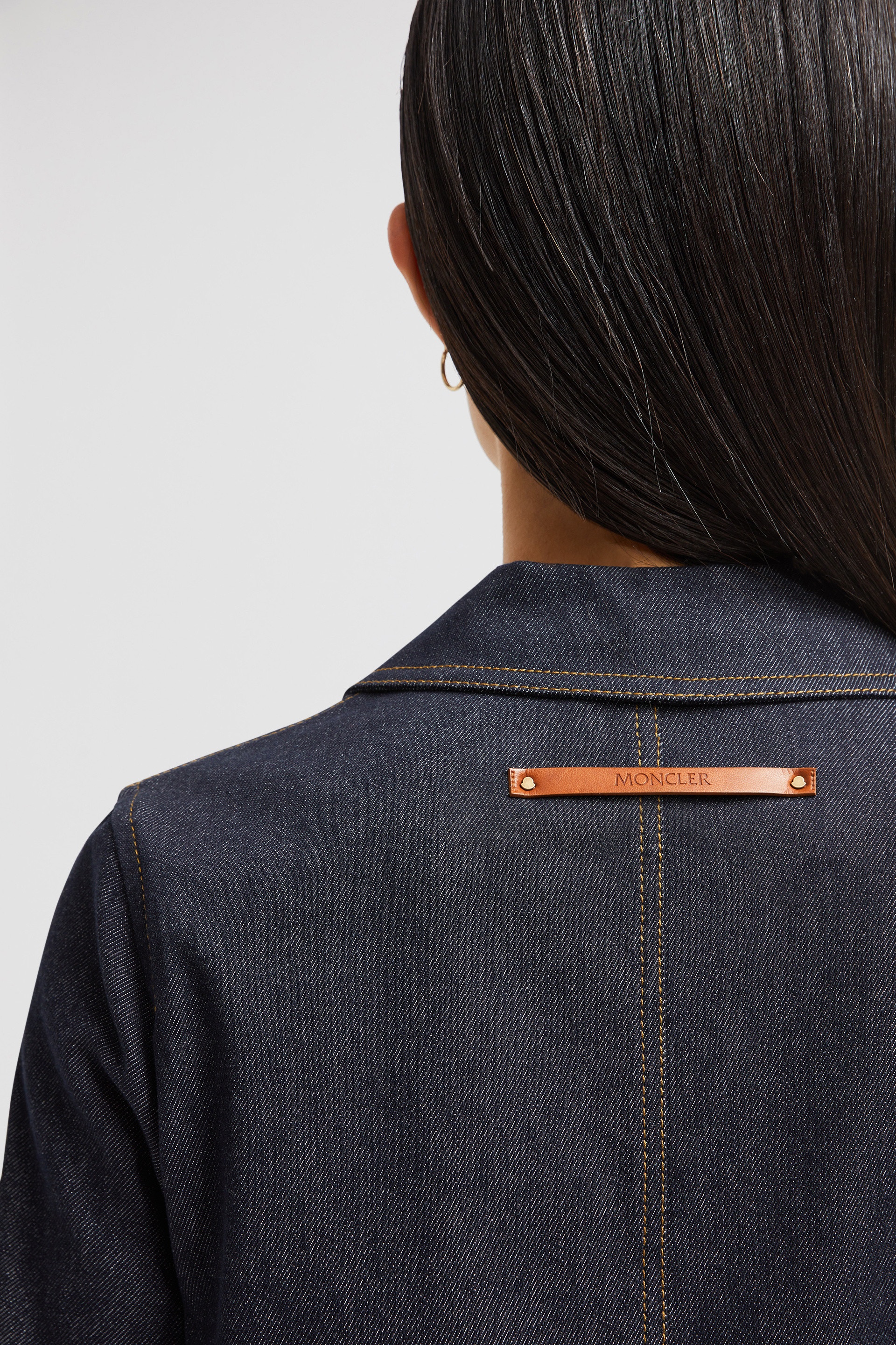 Denim Mini Shirt Dress - 7