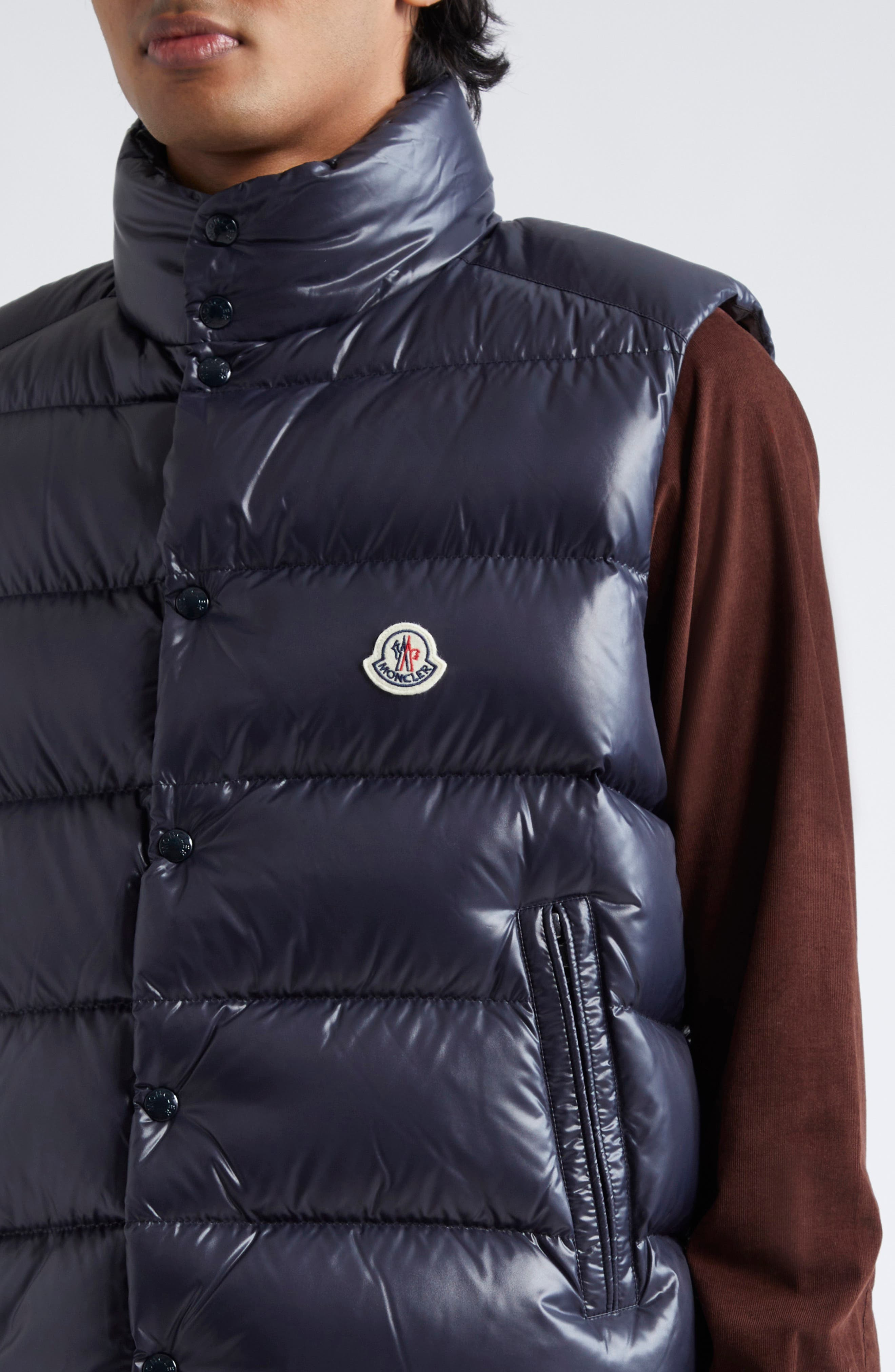 Moncler Tibb Down Puffer Vest in Navy Blue at Nordstrom - 5