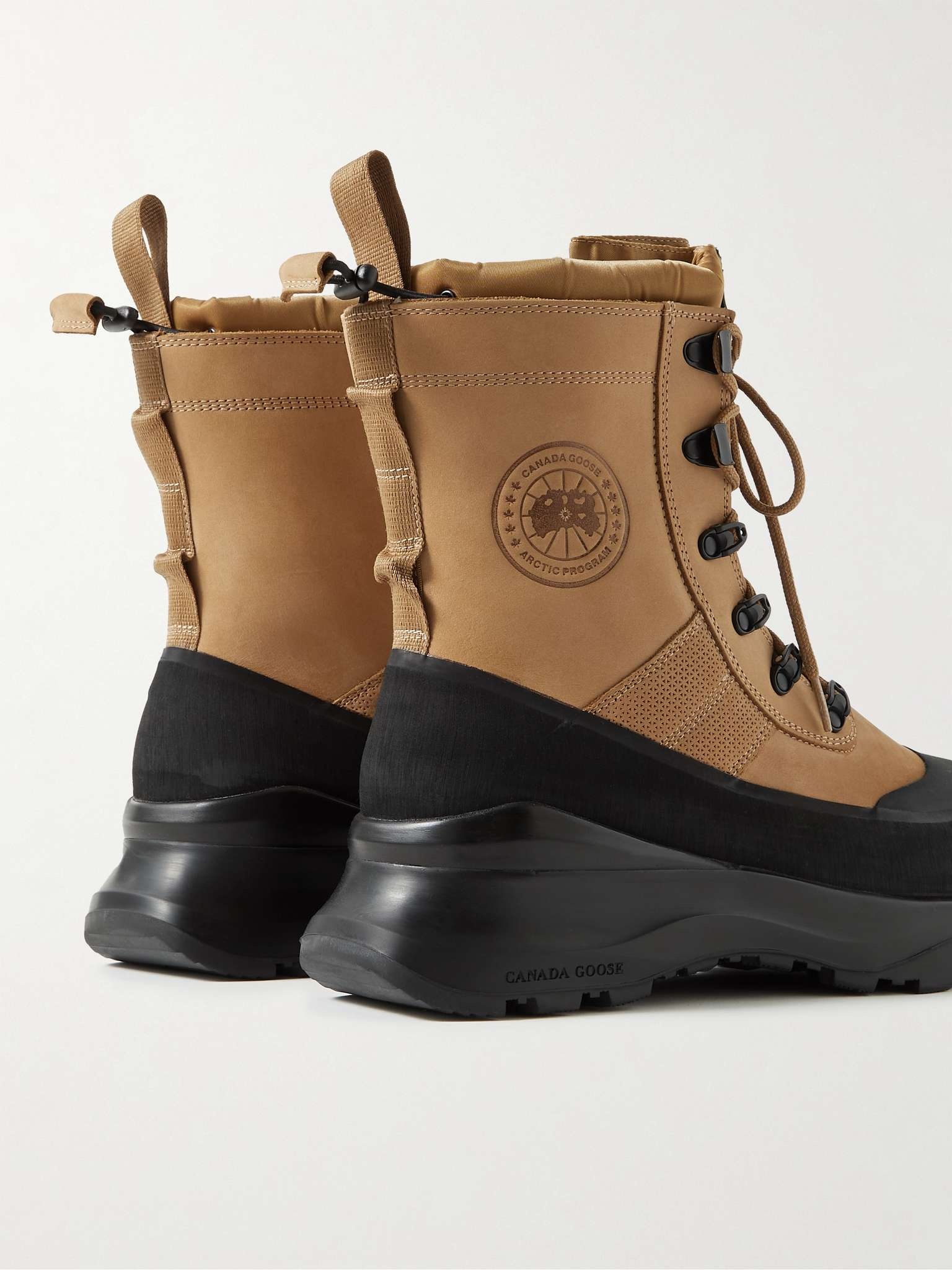 Armstrong Rubber-Trimmed Nubuck Boots - 5