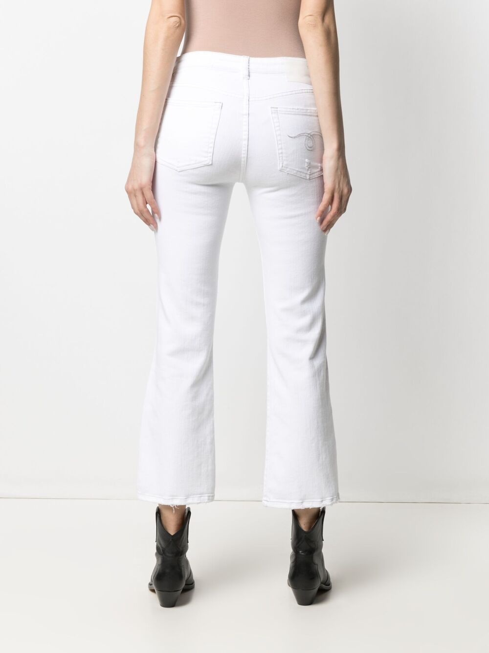 flared cropped jeans - 4