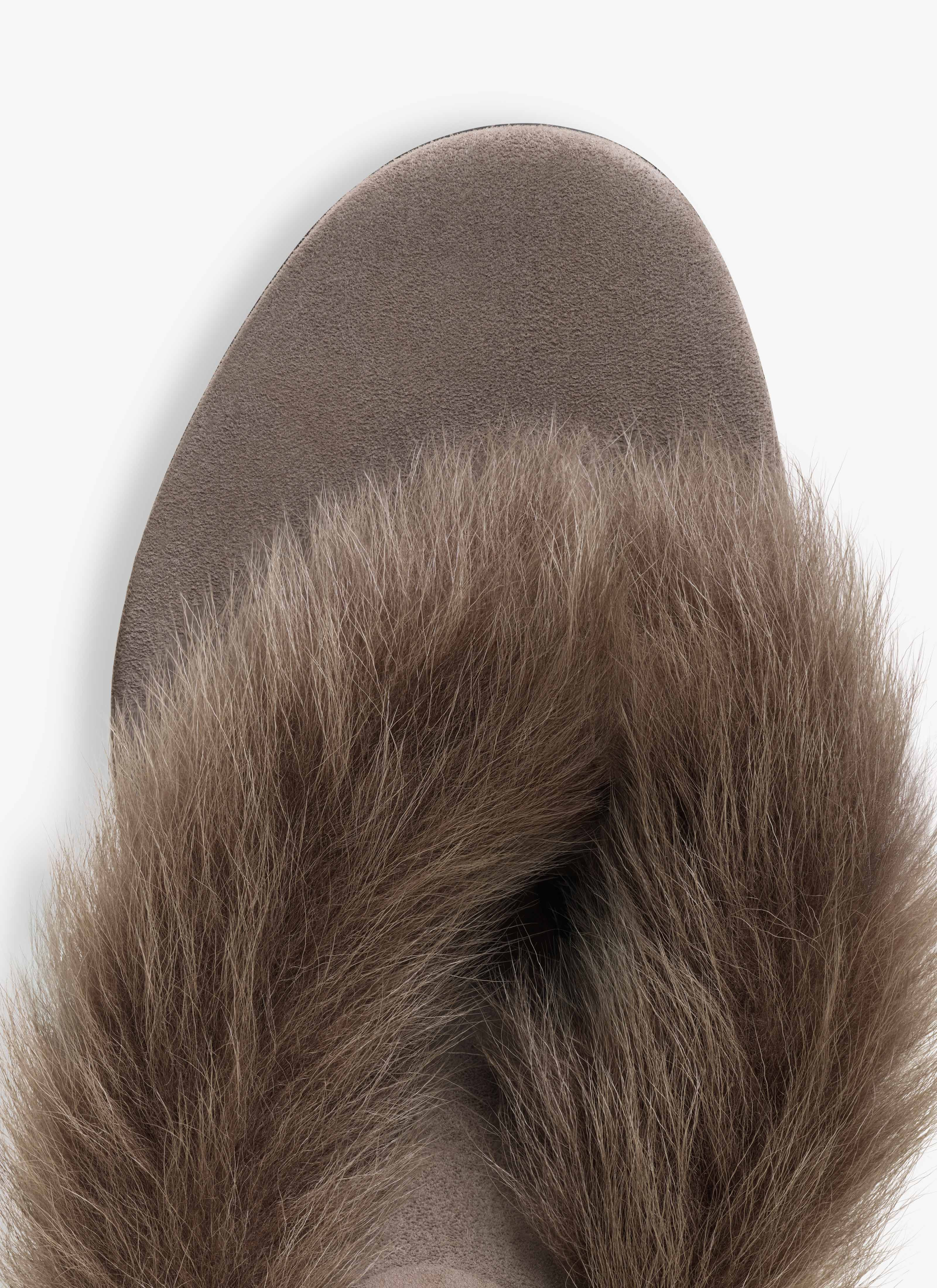 HEEL THONG MULES IN LAMBSKIN - 4
