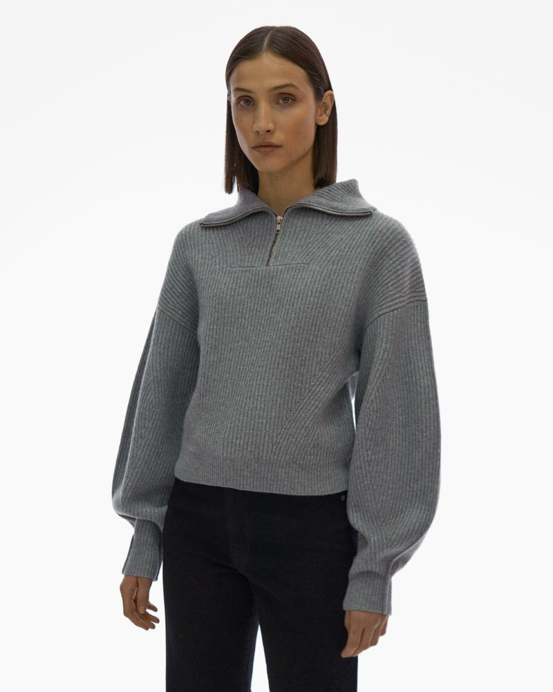 CROPPED HALF-ZIP SWEATER 3