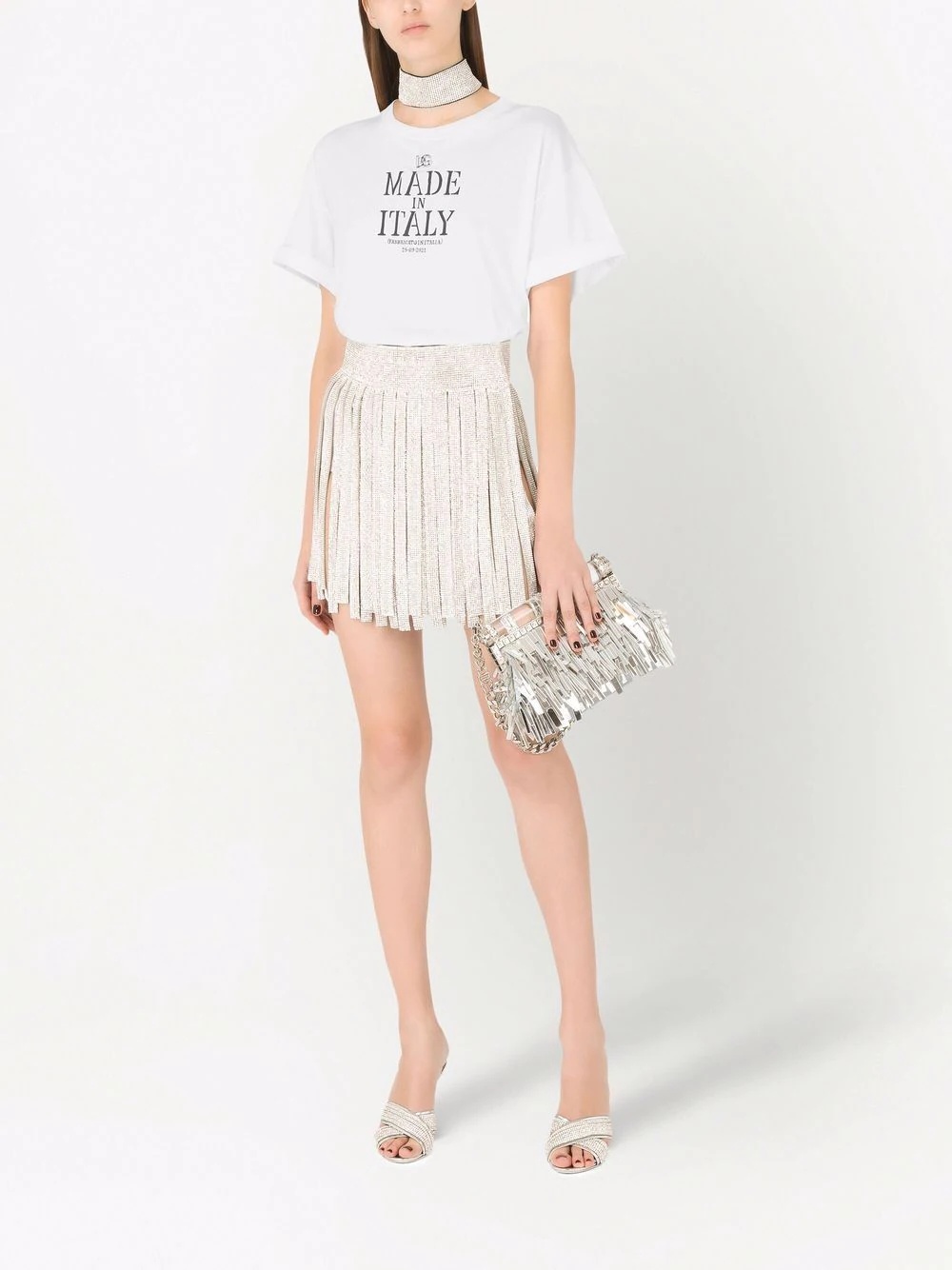 fringe effect clutch bag - 2