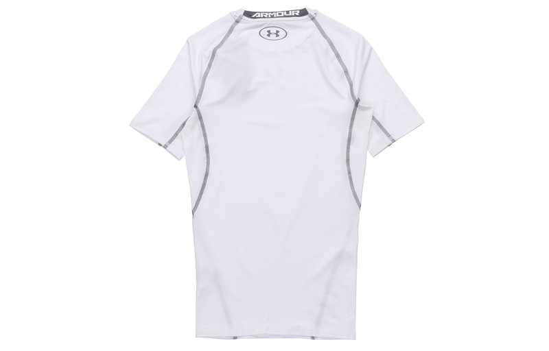 Under Armour Men's Under Armour Training Sports Tight Short Sleeve Tops White 1257468-100 outlook