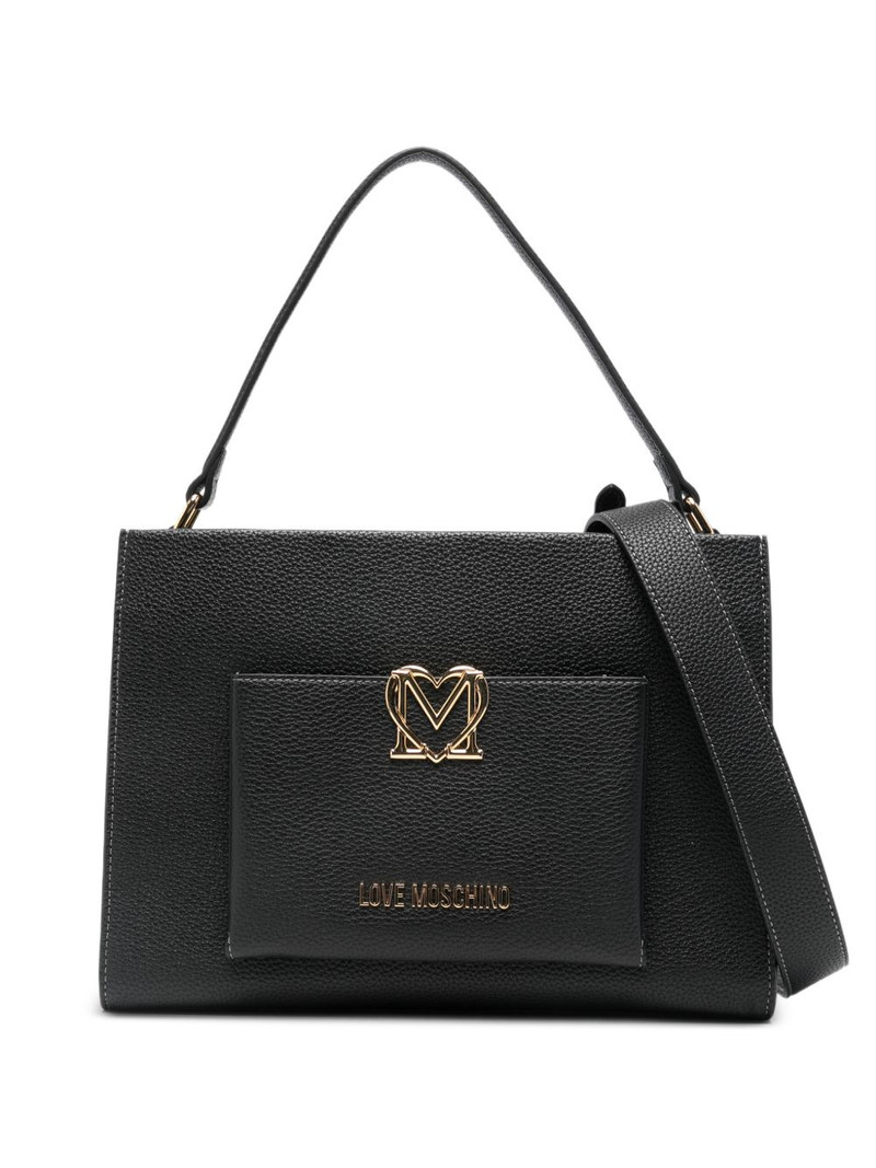 logo-plaque tote bag 1