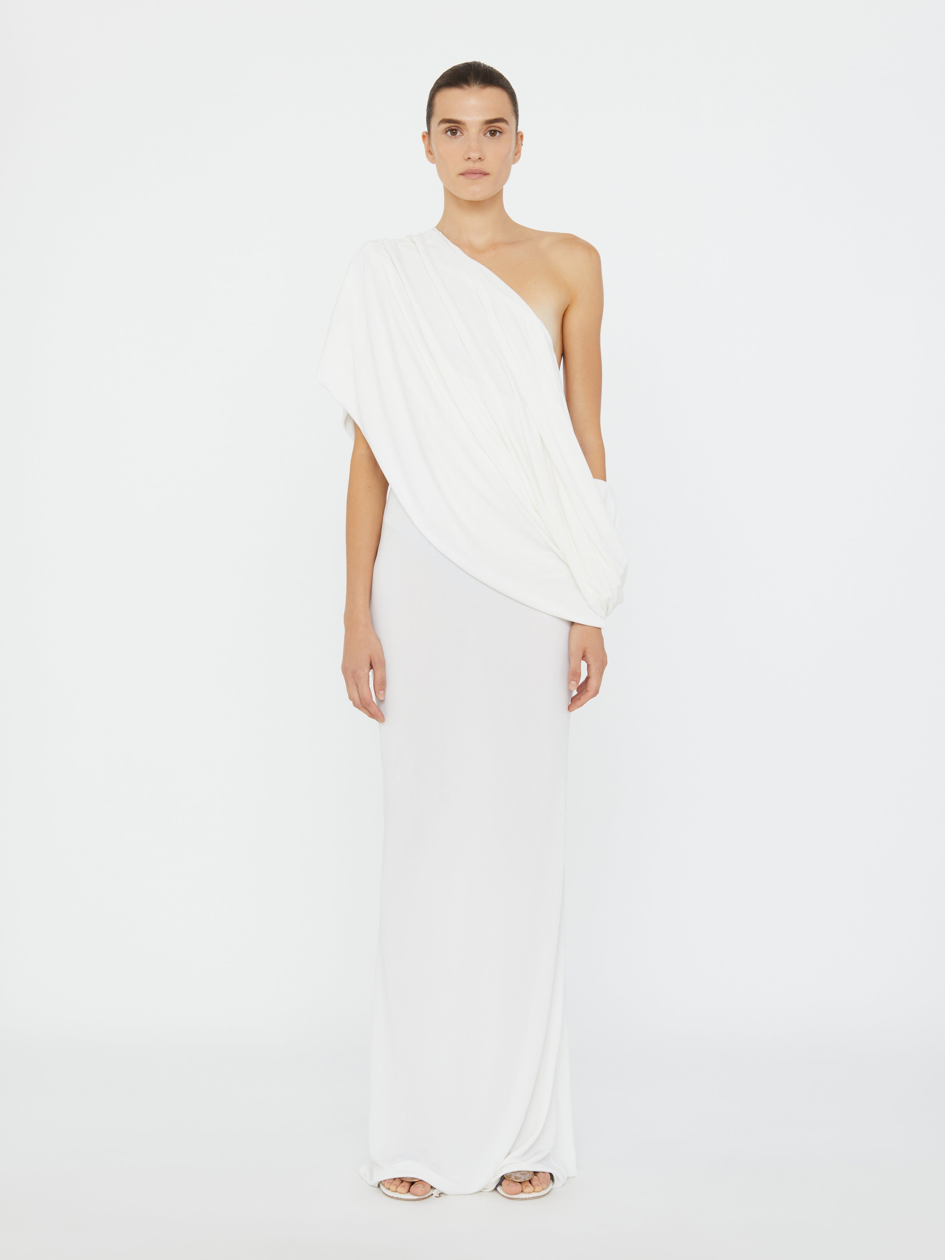 Aiba Draped Jersey Tee Dress - 3