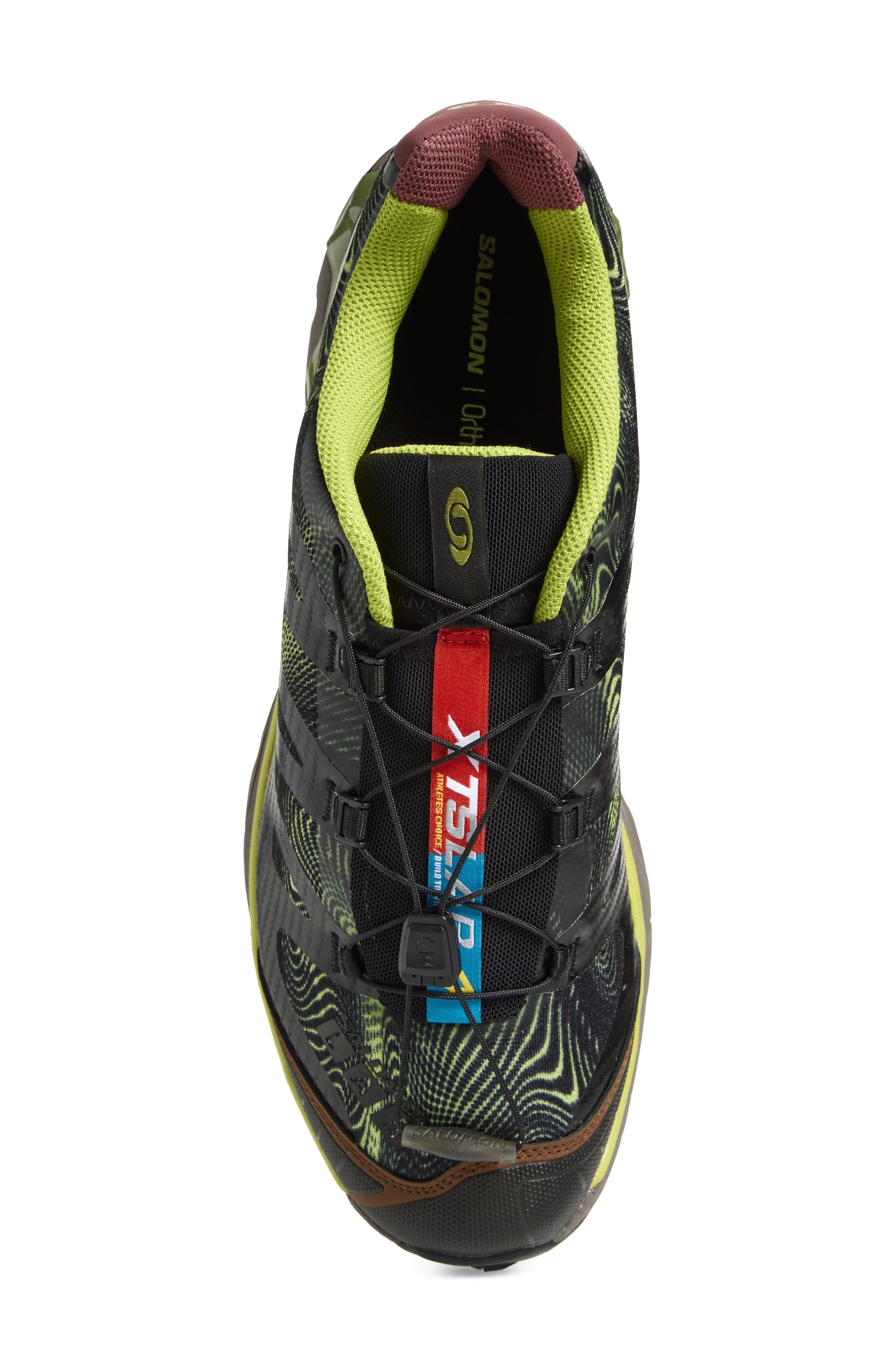 Salomon XT-4 OG Rave at Dawn Sneaker in Black/Dark Citron at Nordstrom - 5