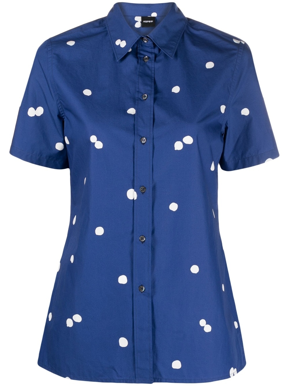 abstract polka-dot print shirt - 1