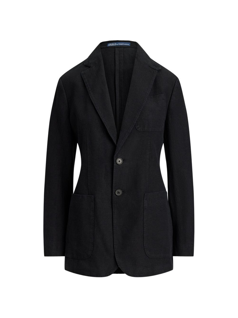 single-breasted linen blazer 1