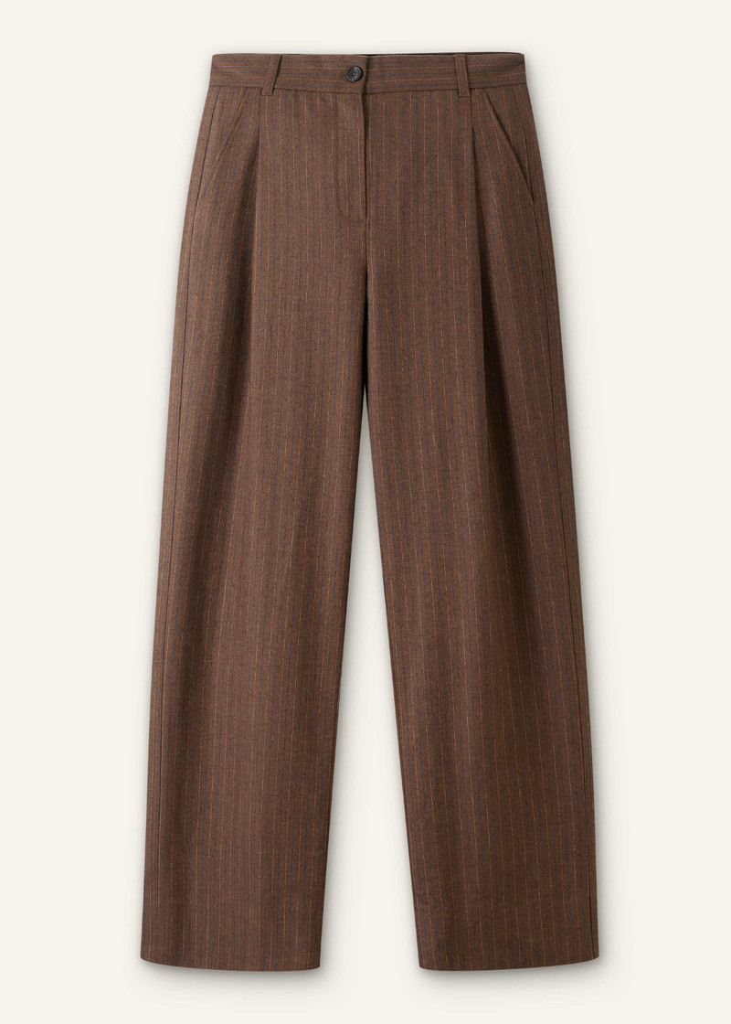 Pleat Straight Pant - 1