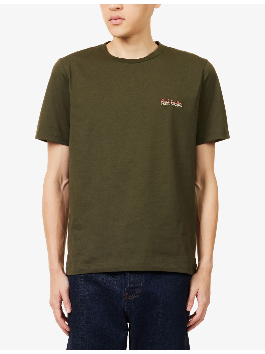 Repeat Logo Crewneck Cotton-Jersey T-Shirt - 3