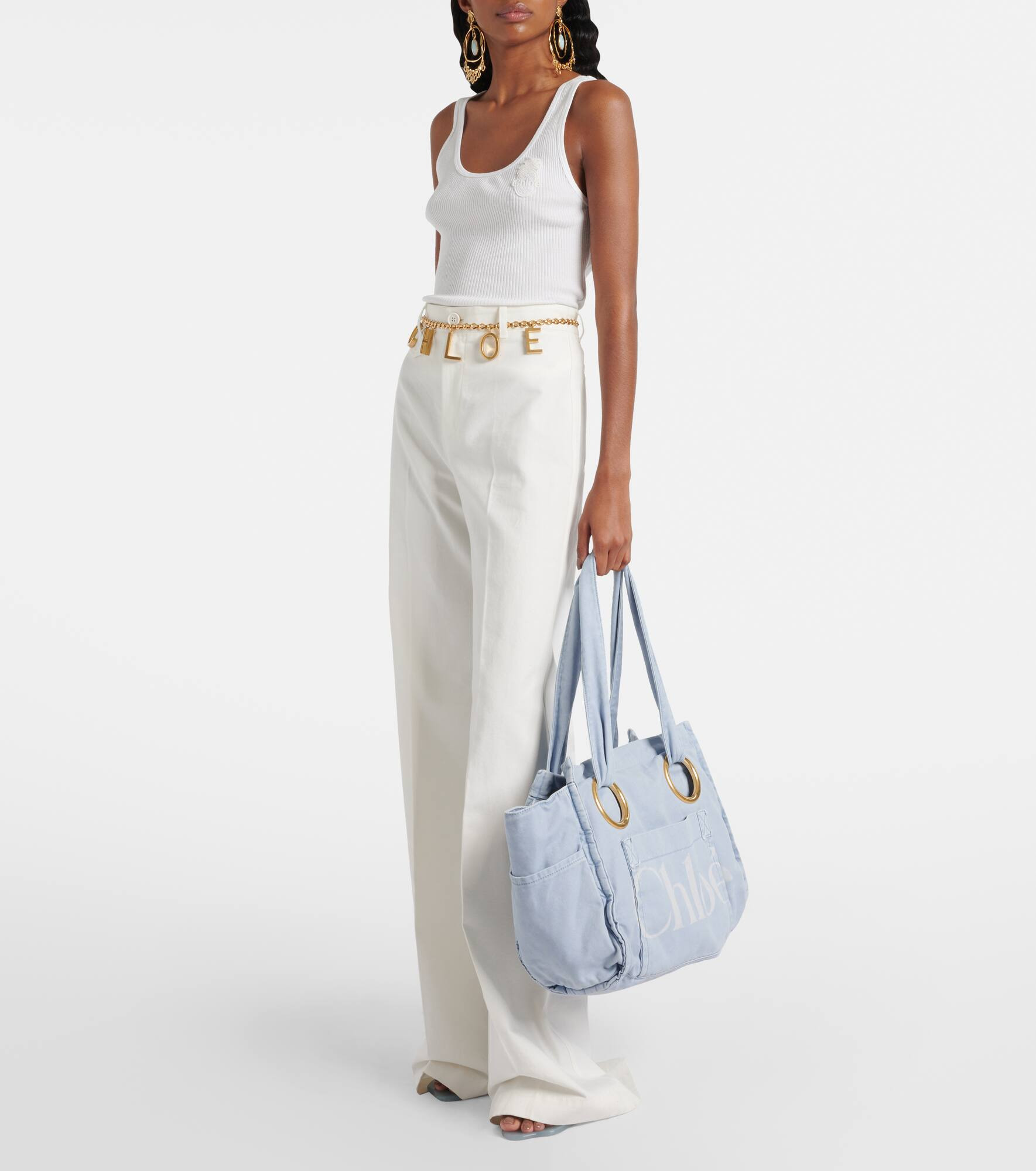 Chloé Plage logo tote bag - 5