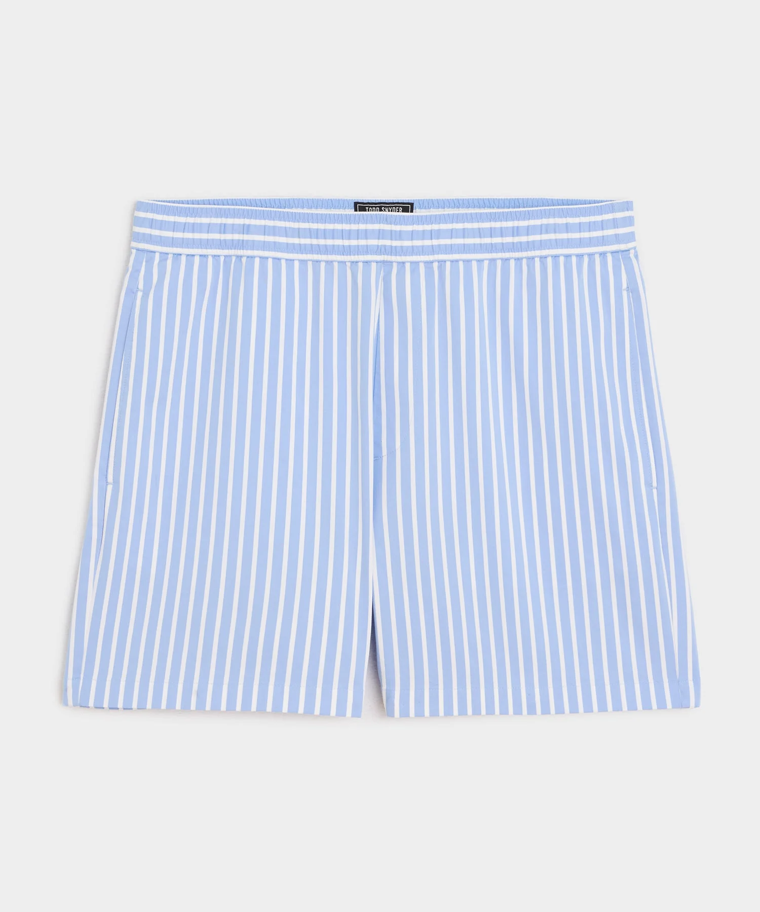 5" Striped Poplin Short - 1