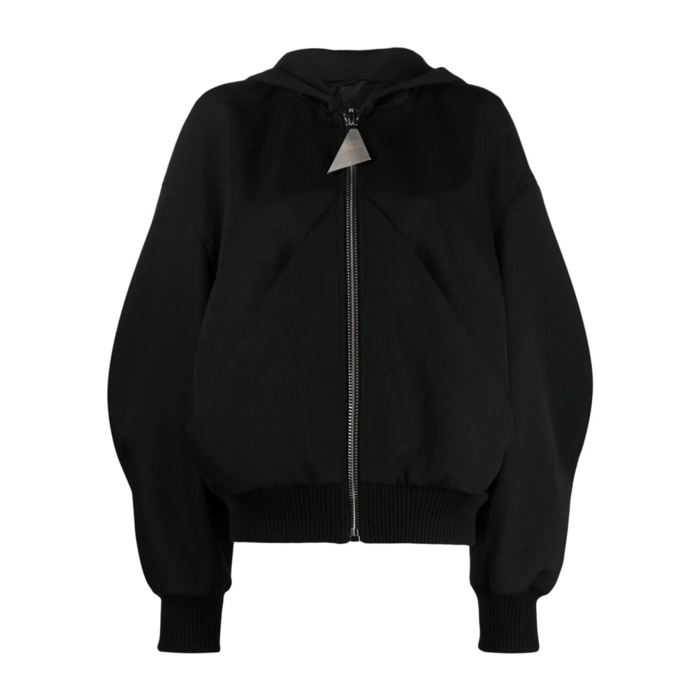 ブルゾン THE ATTICO Black polyester oversize bomber jacket THE ATTICO Bomber Jacket in Black | REVOLVE