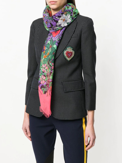 GUCCI floral print scarf outlook