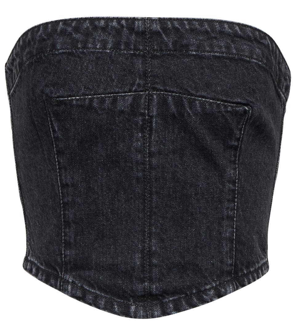 Denim bustier top - 1