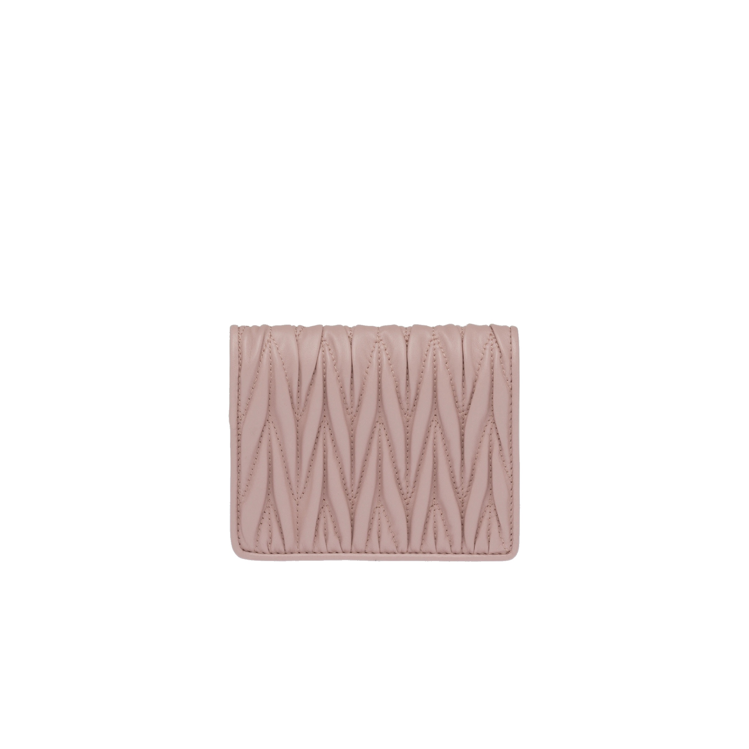 Small matelassé nappa leather wallet - 4