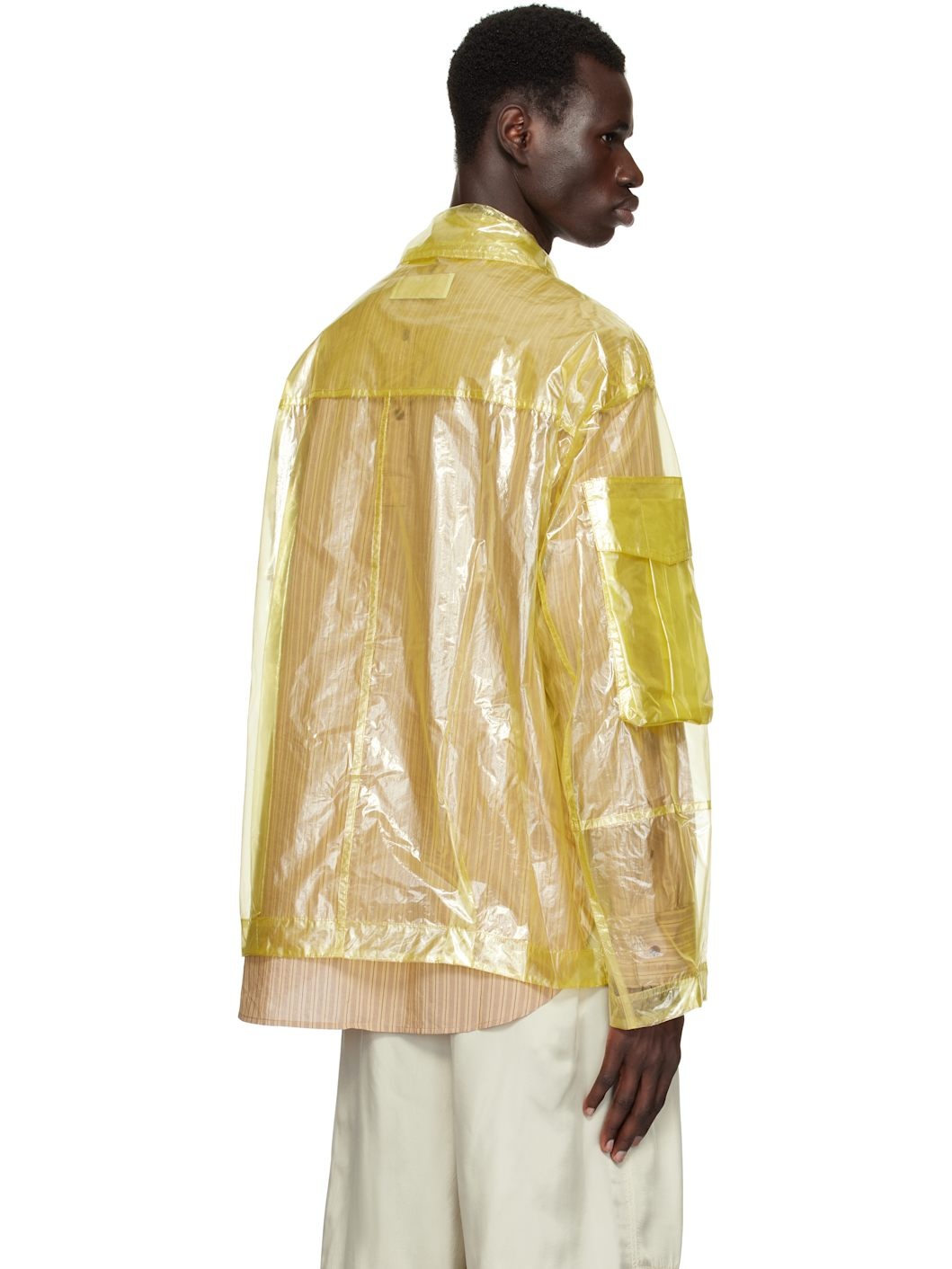 Yellow Overdyed Transparent Jacket - 3