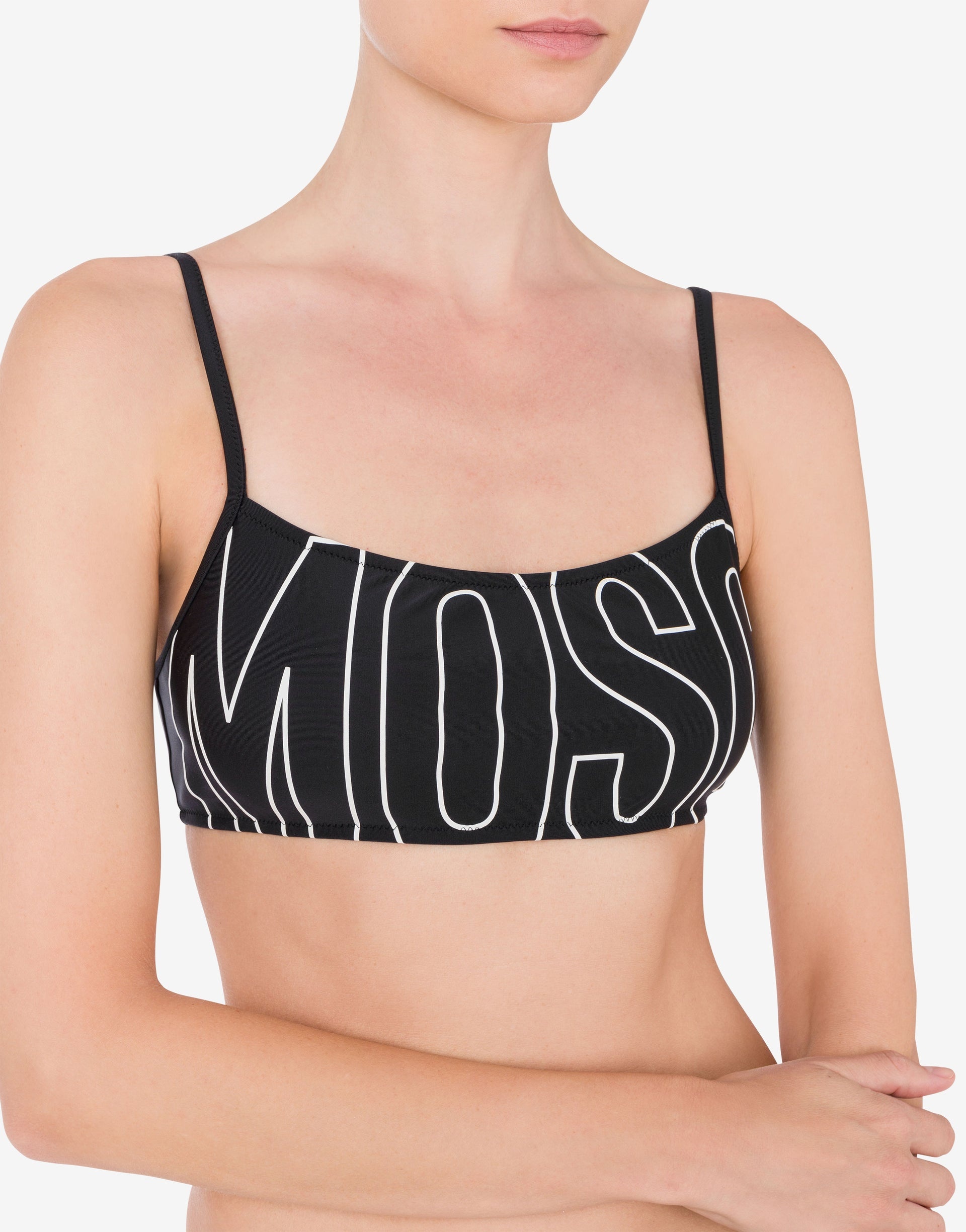 RUBBER LOGO BANDEAU BIKINI TOP - 3