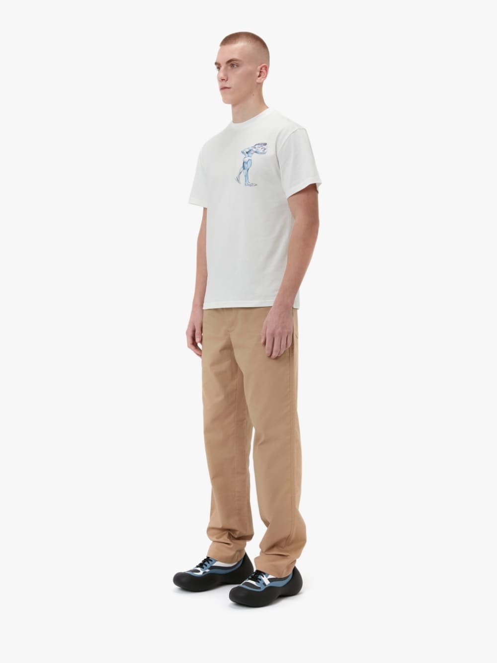 POL ANGLADA PLACED PRINT T-SHIRT - 4