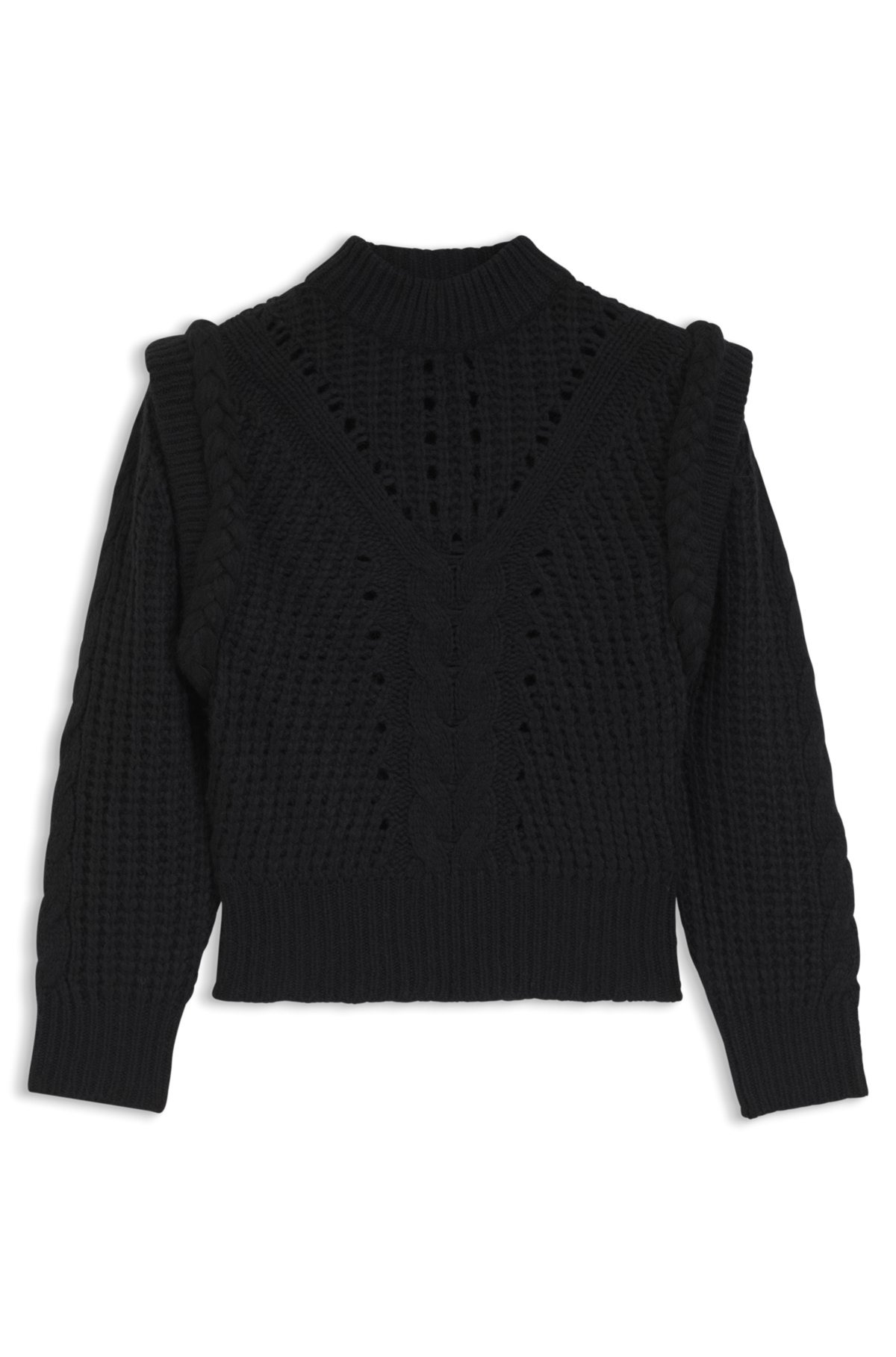 ITALIAN-YARN SWEATER WITH STRUCTURED KNIT - 1