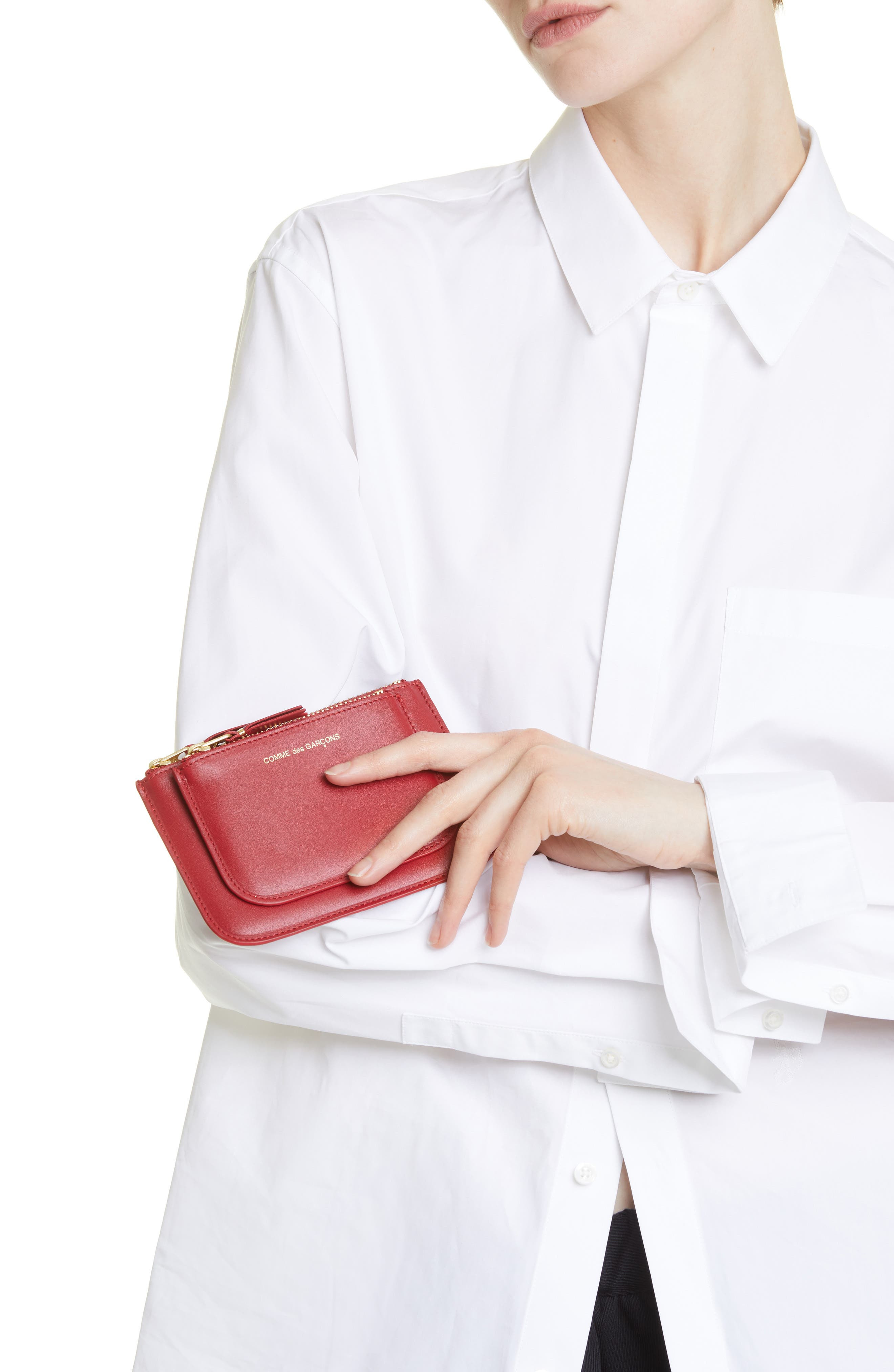 Outside Pocket Two-Compartment Leather Wallet - 3