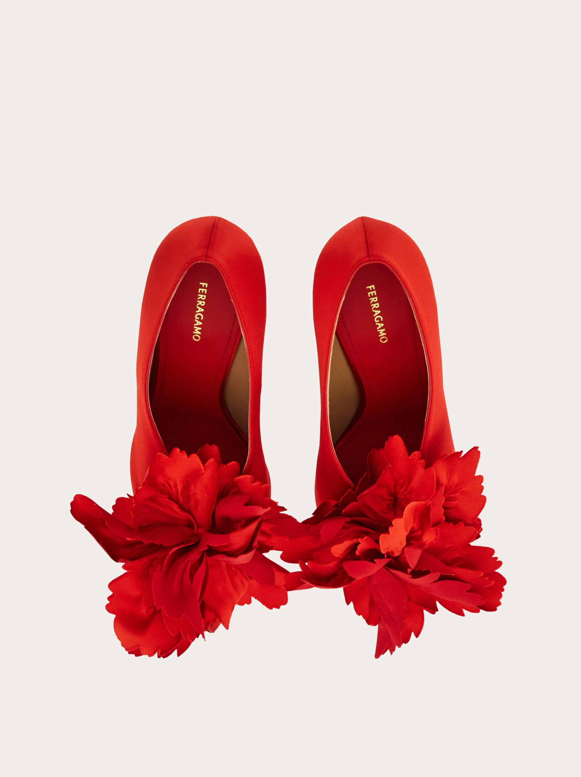 Flower embellished high heel pump - 3