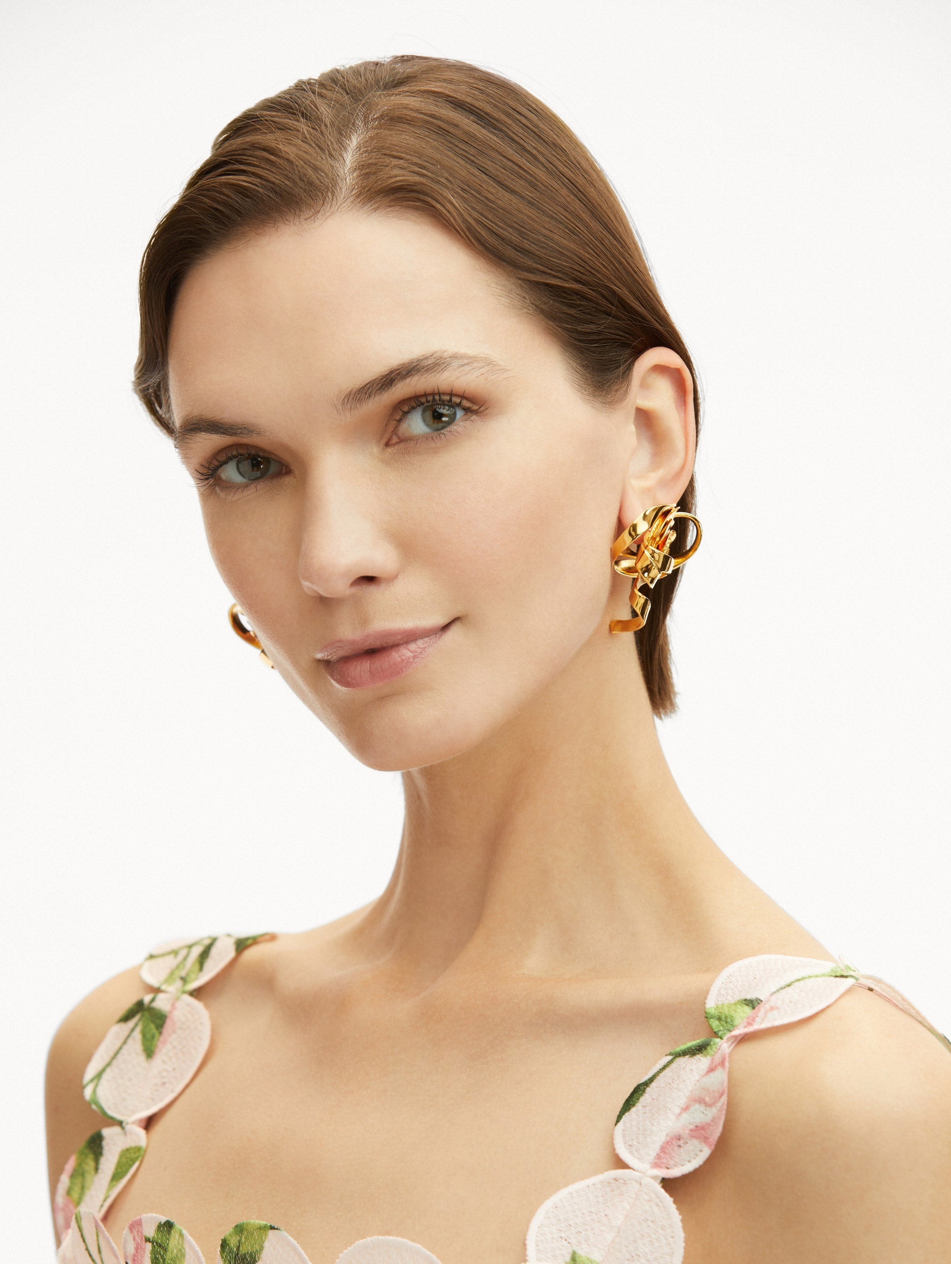 GEOMETRIC ROSE EARRINGS - 2