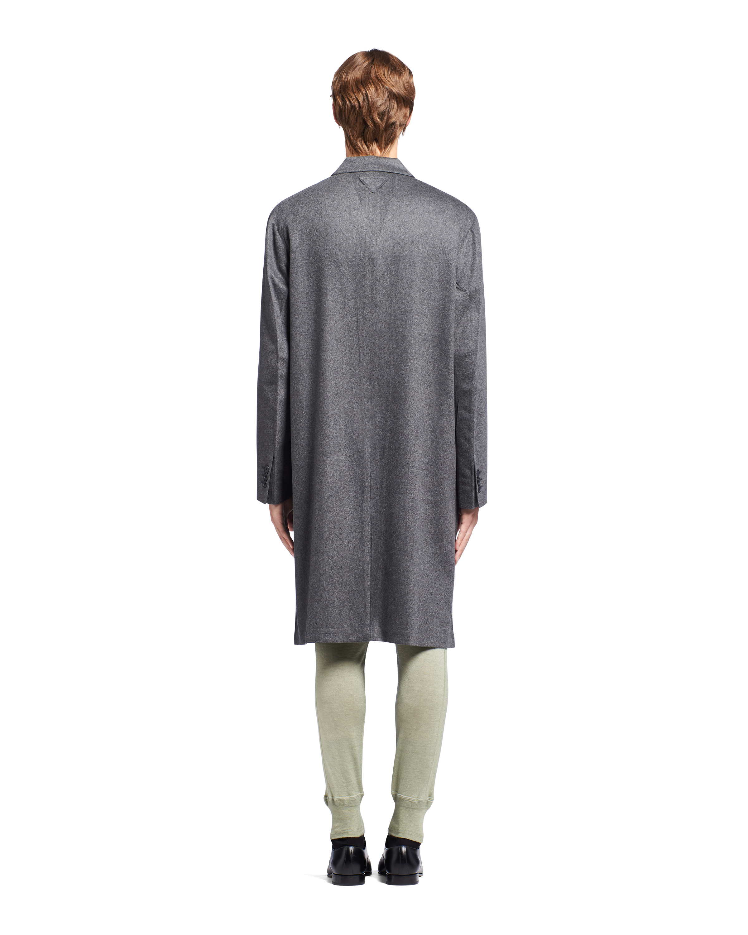 Single-breasted cashmere coat - 4