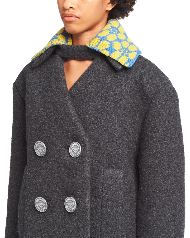 Double-breasted double broadcloth coat 5