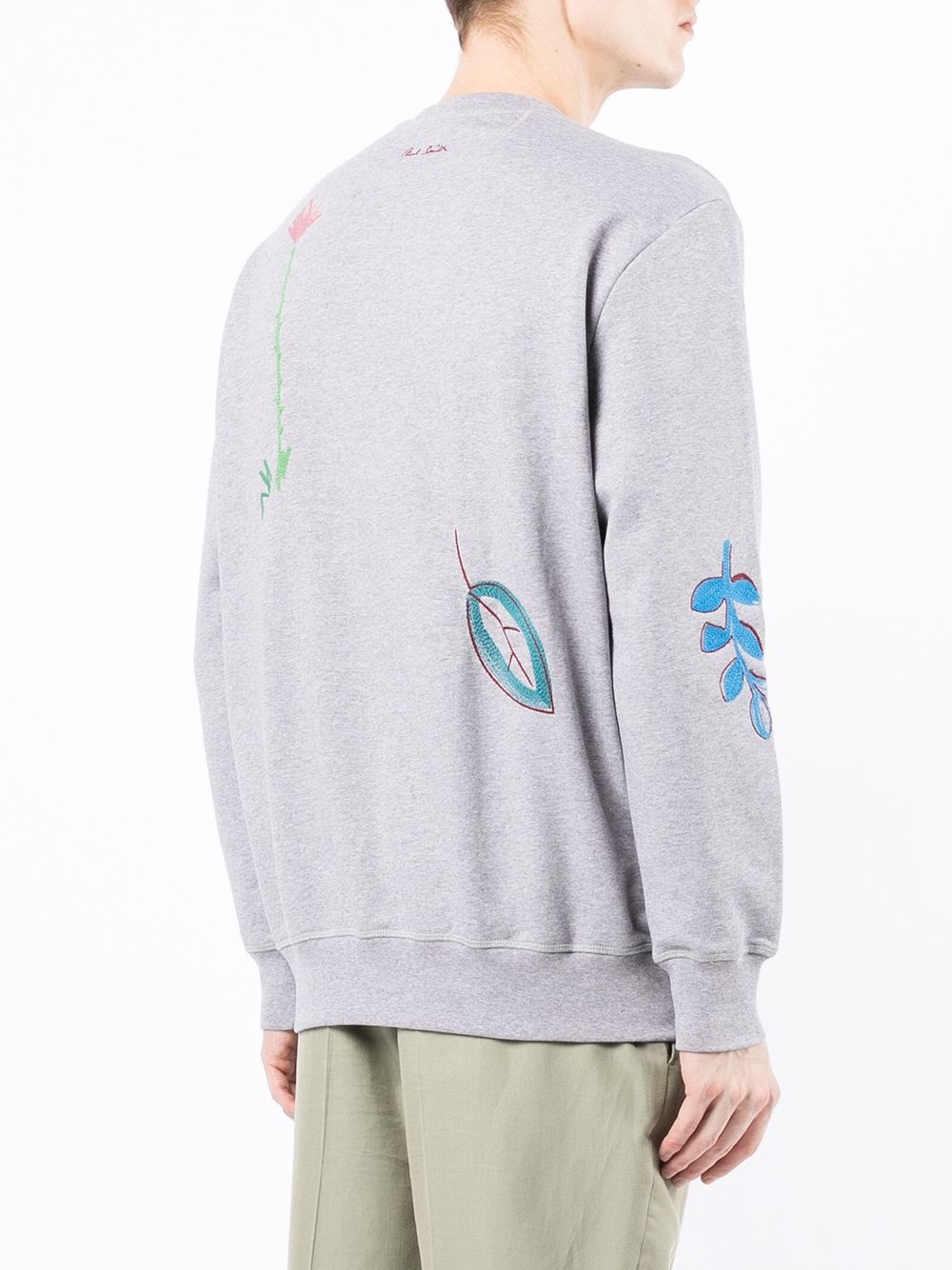 embroidered cotton sweatshirt - 4