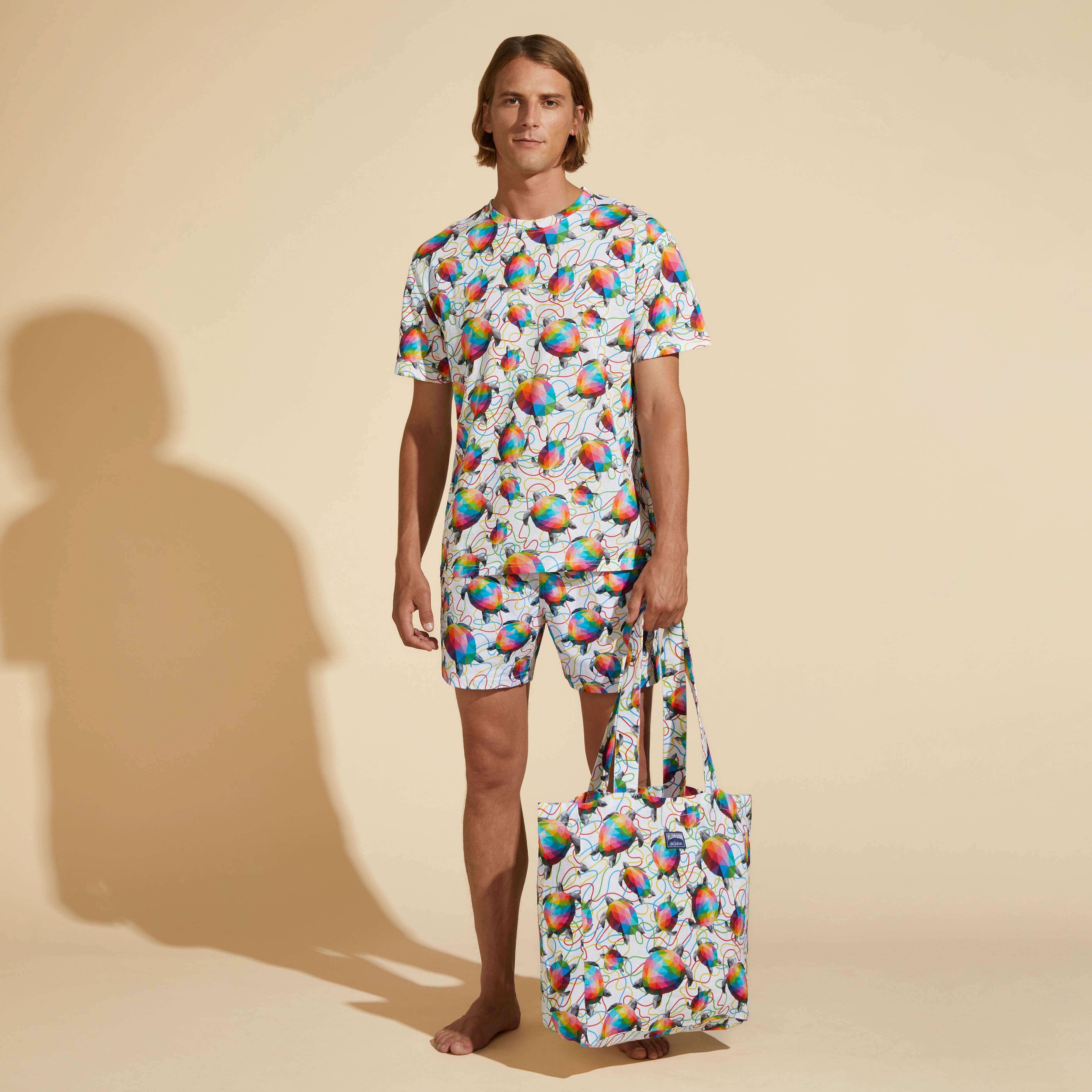 Men Organic Cotton T-Shirt Tortugas - Vilebrequin x Okuda San Miguel - 5