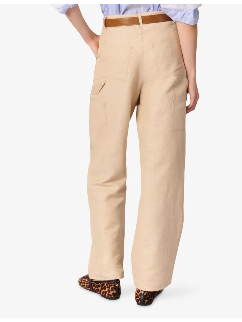 Straight-Leg Mid-Rise Linen-Blend Suit Trousers - 4