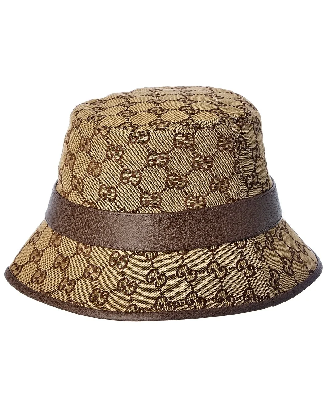 Gucci GG Canvas & Leather Bucket Hat - 1