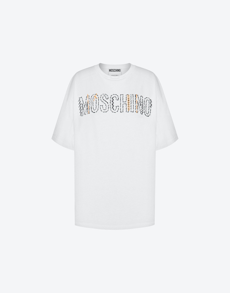 STITCHING LOGO ORGANIC JERSEY T-SHIRT - 1