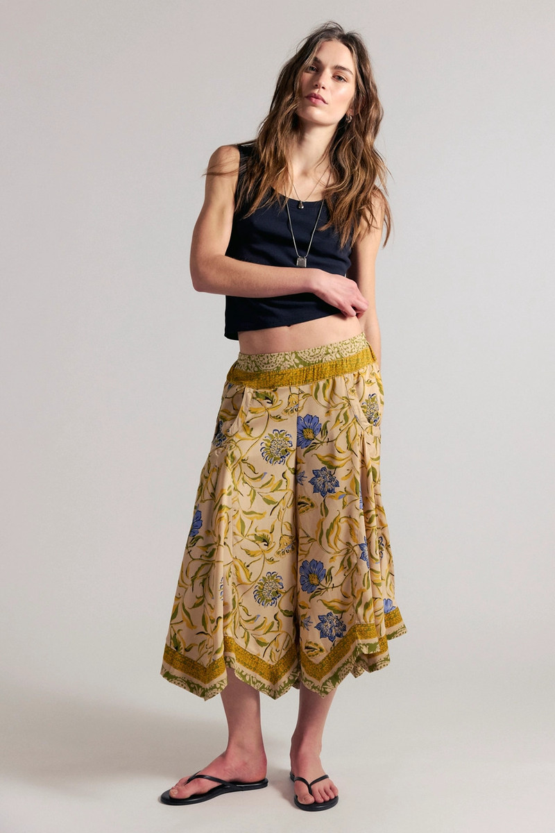 Sweet Reaction Pull-On Wide-Leg Crop Pants 1