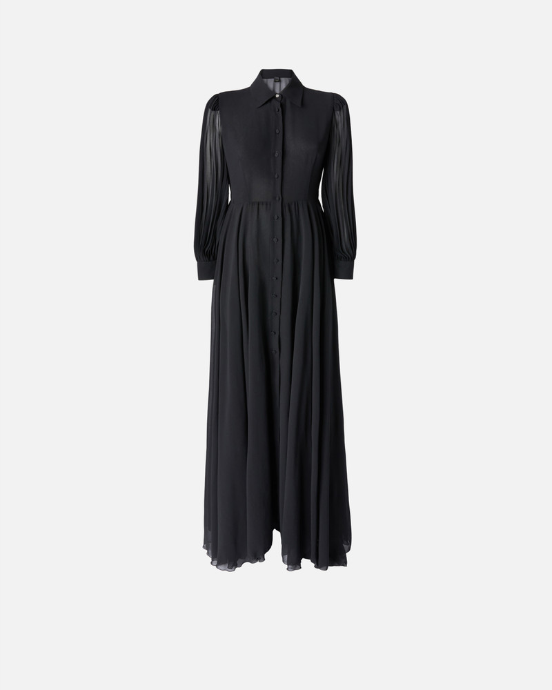 LONG SHIRT DRESS WITH TRANSPARENT BACK 1