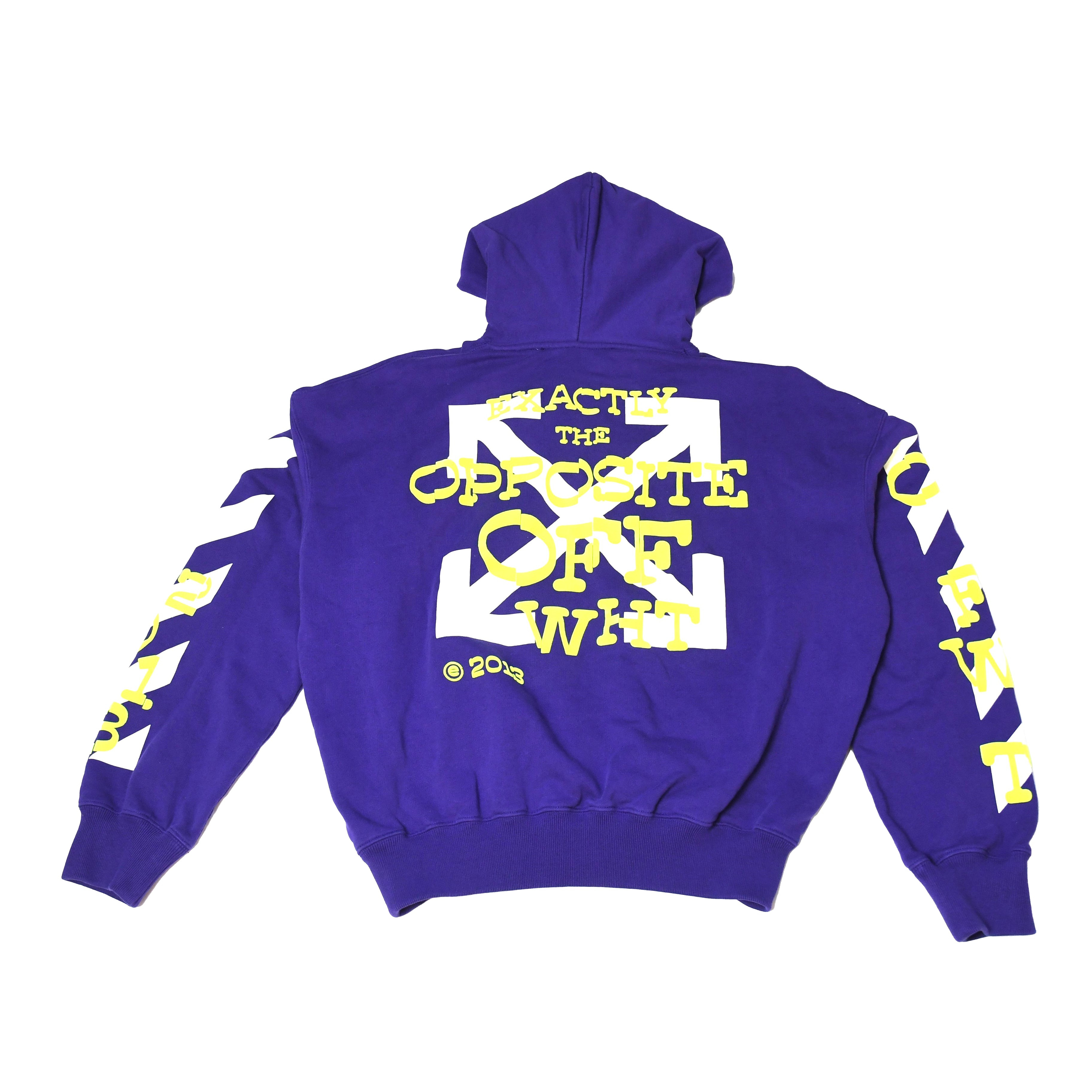 Off-White Opposite Arrow Hoodie Purple - 2
