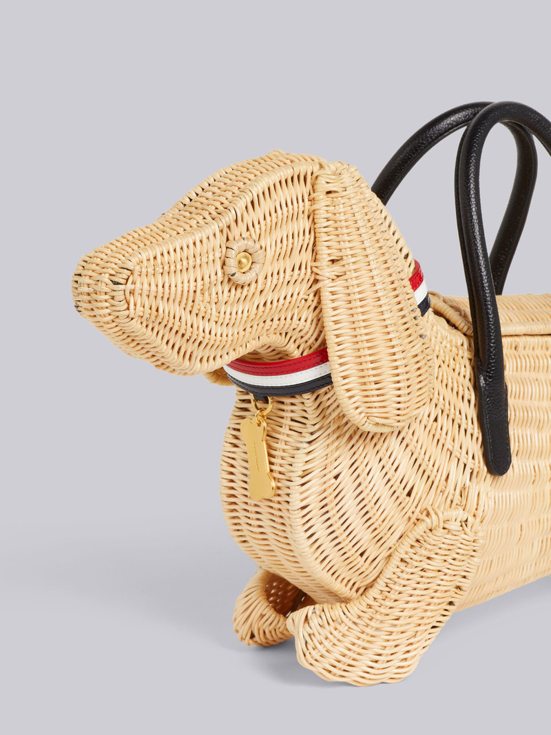 Thom Browne Natural Wicker Hector Bag outlook