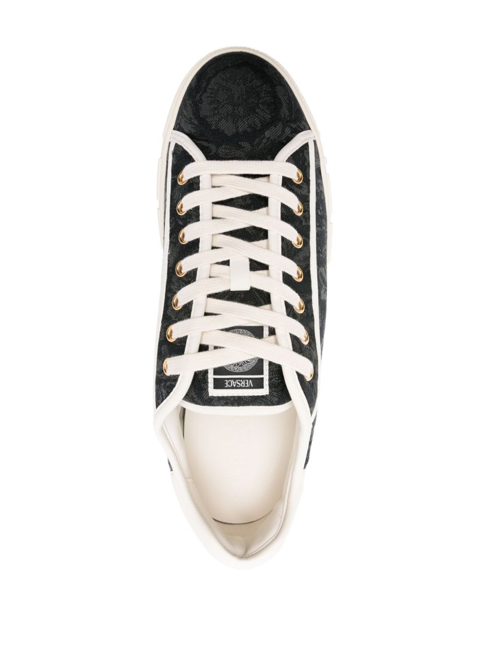 Barocco Greca jacquard sneakers - 4