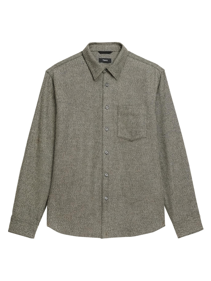 Men's Weekend Herringbone Cotton Flannel Shirt - Duffle Multi 1