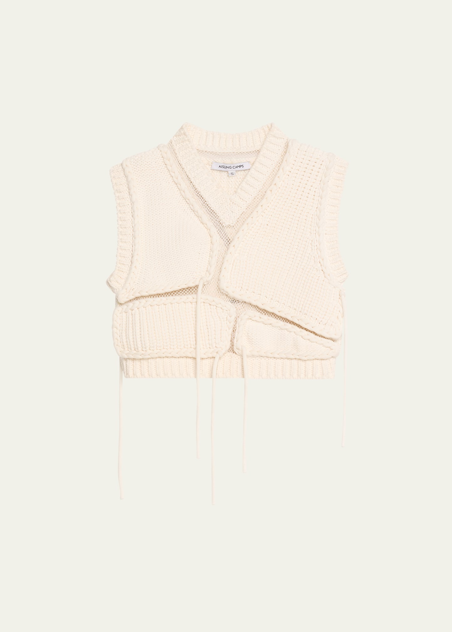 Tortoise Mesh Cropped Vest - 1