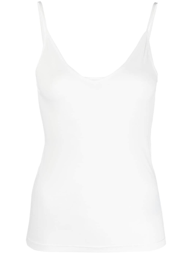 V-neck plain tank top 1